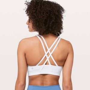Lululemon Athletica High Neck Energy White Bra